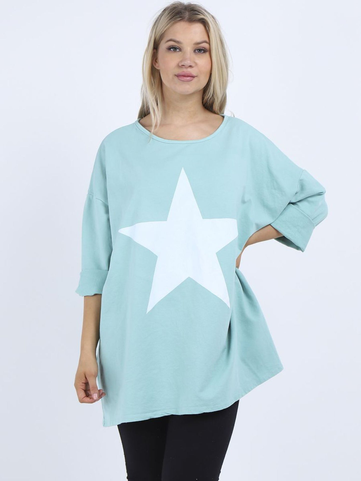 PRE-SALE - Mint Star Sweater (one size)