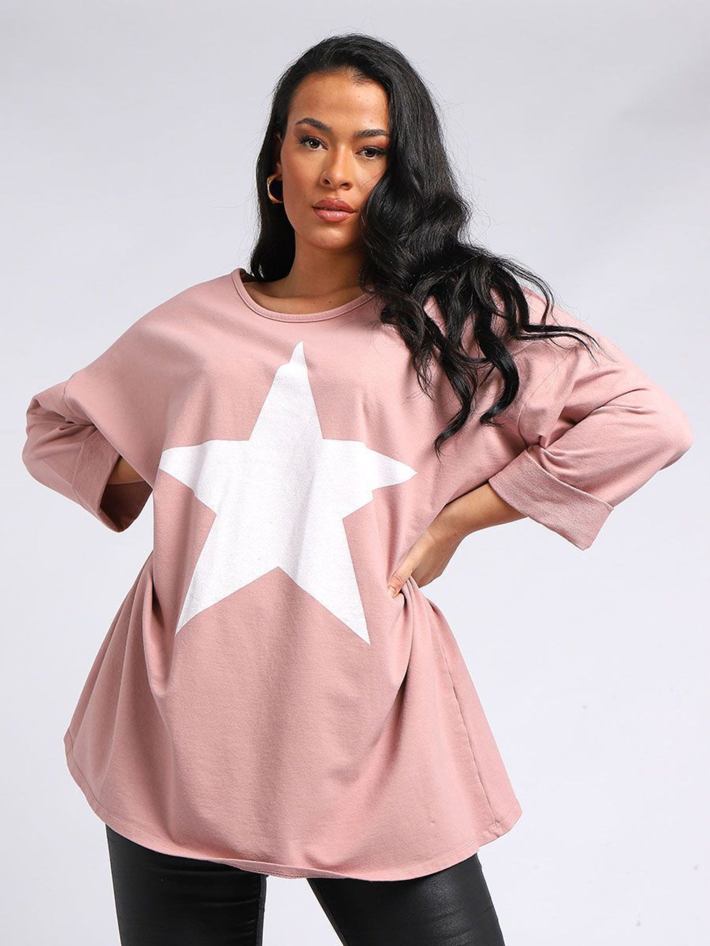 PRE-SALE - Pink Star Sweater (one size)