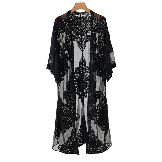 Lace Coverup (Black)